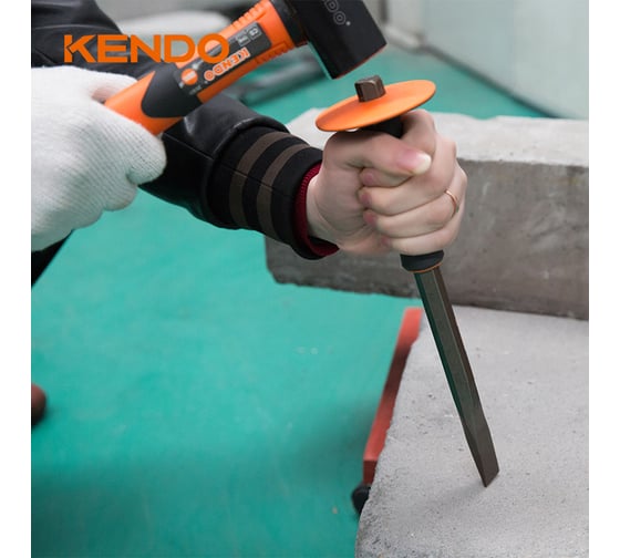 Зубило с протектором KENDO 16х300 мм 26502