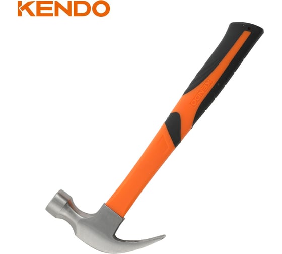 Молоток-гвоздодер с фиберглассовой рукояткой KENDO 225 гр 25107