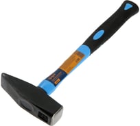 Молоток ТУНДРА слесарный, квадратный боек, фиберглассовая обрезиненная рукоятка, 800 г 881990