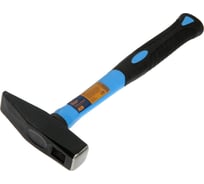 Молоток ТУНДРА слесарный, квадратный боек, фиберглассовая обрезиненная рукоятка, 600 г 881989