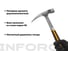 Молоток кровельщика цельнокованый Inforce 600 г 06-16-07 3