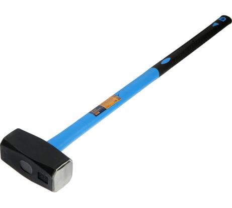 Кувалда ТУНДРА кованая, удлиненная фибергласовая трехкомпонентная рукоятка, 5 кг 1672051