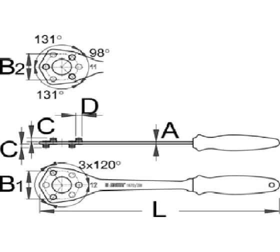 Съемник трещотки Unior уникальный аналог хлыста 617235
