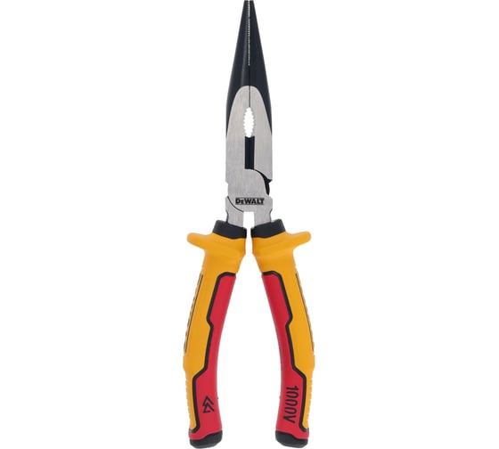 Плоскогубцы Dewalt с удлиненными губками и токоизолирующими рукоятками, 20 см DWHT82804-0 1