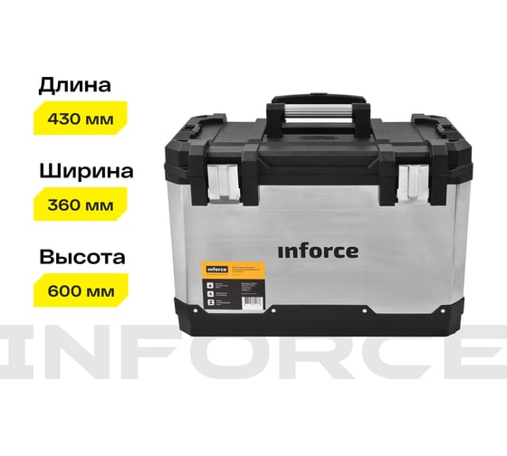 Металлопластиковый ящик для инструментов 24" на колесах Inforce 06-20-09