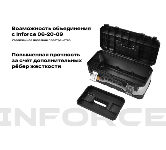 Металлопластиковый ящик для инструментов 20" Inforce 06-20-08