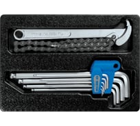 Ложемент для набора шестигранников 9-20110MR, PVC KING TONY 84710120B