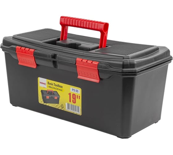 Ящик WMC TOOLS пластмассовый 19", 480x230x230 мм WMC-PS.05(54533) 1