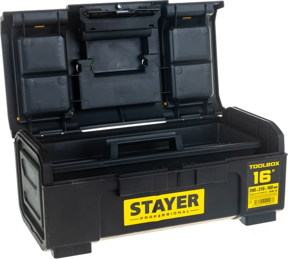 Ящик для инструмента STAYER TOOLBOX-16 пластиковый, Professional 38167-16