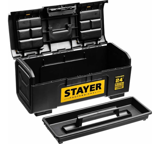 Ящик для инструмента STAYER TOOLBOX-24 пластиковый, Professional 38167-24
