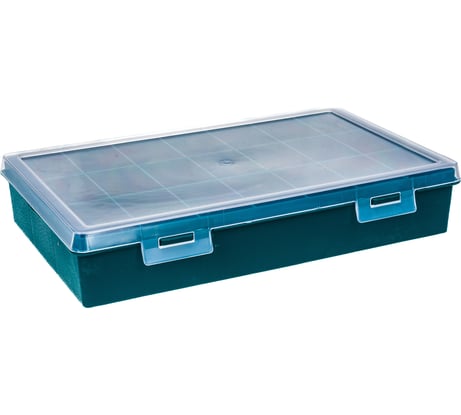 Органайзер 290х195х54мм, литые перегородки зеленые Tayg 60106