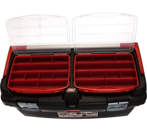 Ящик для инструментов 600x305x295 мм, +лоток + 2 съемных органайзера Tayg 167003