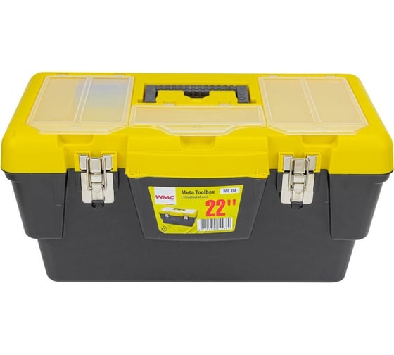 Ящик WMC TOOLS пластмассовый 22", 555x295x265мм WMC-ML.04(54530)
