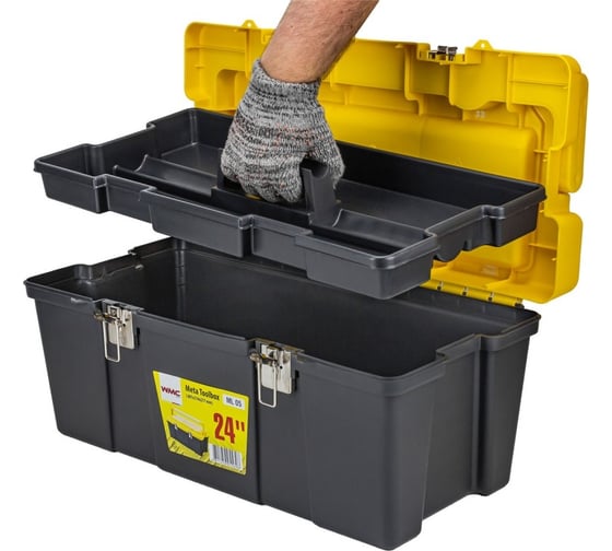 Ящик WMC TOOLS пластмассовый 24", 607x314x277мм WMC-ML.05(54531)