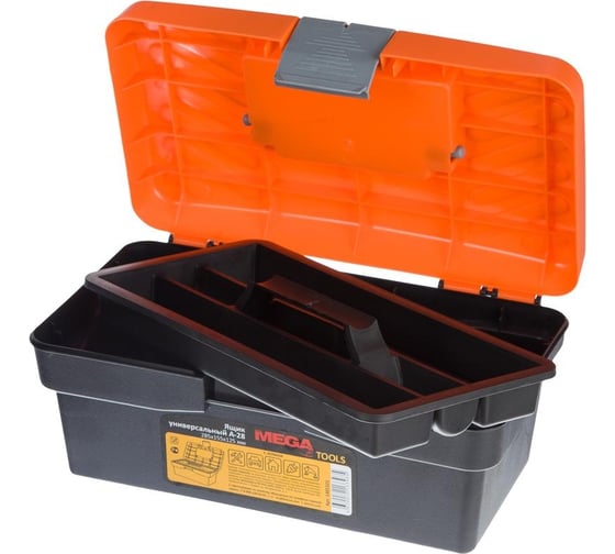 Ящик для инструментов ProMega A-28 с лотком 285x155x125 мм 610515 1405101