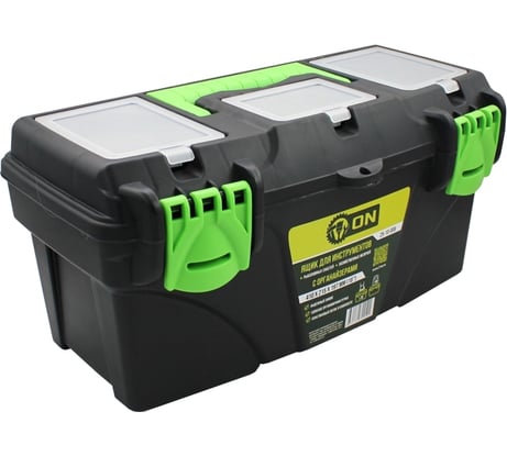 Ящик On пластиковый для инструментов 16, 410x215x197 мм с органайзерами 25-10-006