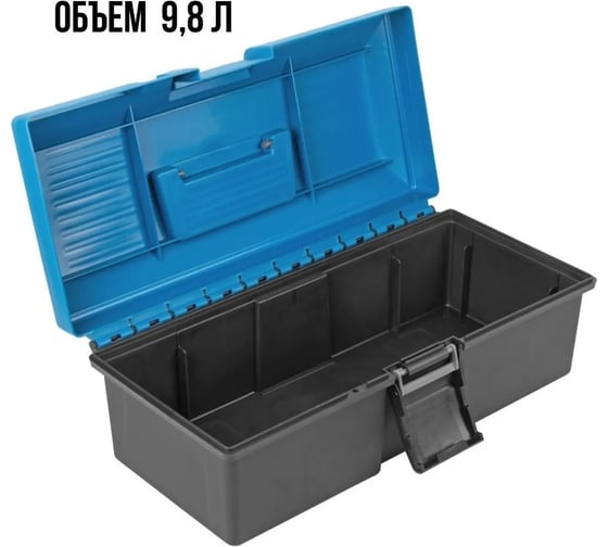 Пластиковый ящик для инструмента MOS 15", 380x185x190 мм 65532М
