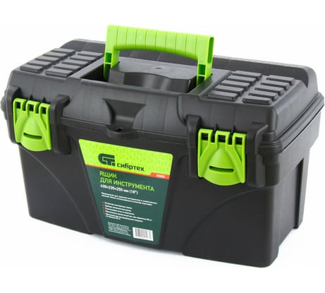 Ящик для инструмента СИБРТЕХ 430x235x250мм (18"), пластик Россия 90805