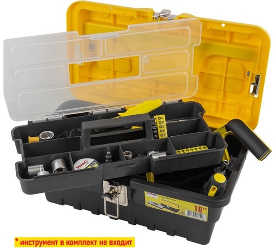 Пластмассовый ящик WMC TOOLS 16", 210x395x177 мм WMC-SM 01(54518)