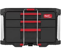 Ящик Milwaukee PACKOUT с 2+1 выдвижными отсеками 4932493190