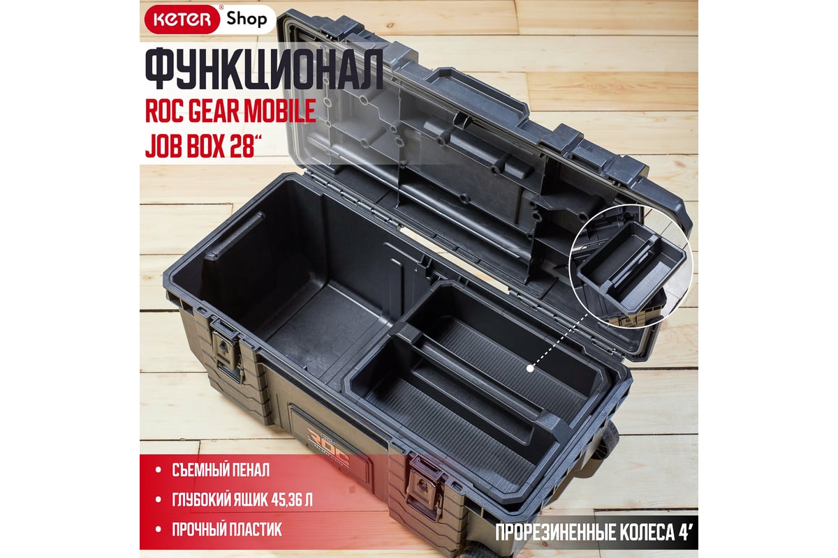 Ящик для инструментов НОВИНКА ROC GEAR MOBILE JOB BOX 28