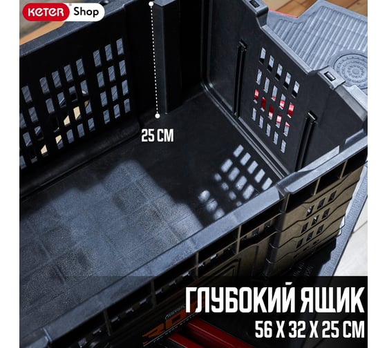 Ящик для инструментов ROC GEAR CRATE 22, 33.8 L Keter 257191