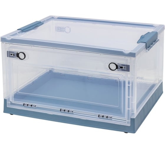 Ящик пластмассовый складной на колесиках для хранения WMC TOOLS размер XXL-67x46.5x37см WMC-ORGBB(57854) 1