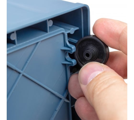Ящик пластмассовый складной на колесиках для хранения WMC TOOLS размер XL-61.5x42x35см WMC-ORGB(57853)