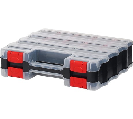 Органайзер пластиковый DUEL с ручкой двухсторонний изменяемый 34 отделения, PX.DB