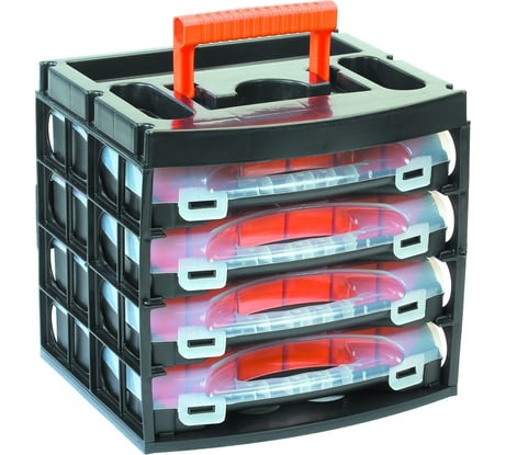 Органайзер пластиковый DUEL с ручкой изменяемый 64 отделения, PP.08