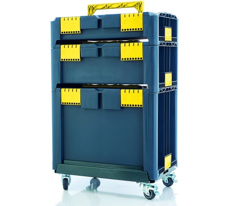 Ящик пластиковый на колёсах для инструментов DUEL MDSET