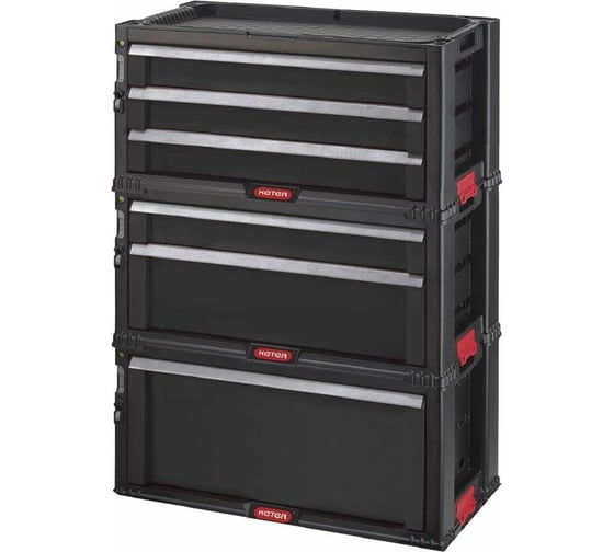 Ящик мобильный с выдвижными ящиками 6 Keter DRAWERS TOOL CHEST SET 237786