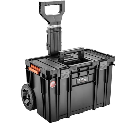 Модульный ящик для инструментов на колесах с ручкой NEO Tools 53х38х67 см modular system II 84-062