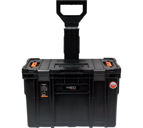 Модульный ящик для инструментов на колесах с ручкой NEO Tools 53х38х67 см modular system II 84-062