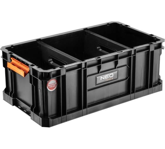 Открытый модульный ящик для инструментов с 2 перегородками NEO Tools 53х31х19 modular system II 84-064 1
