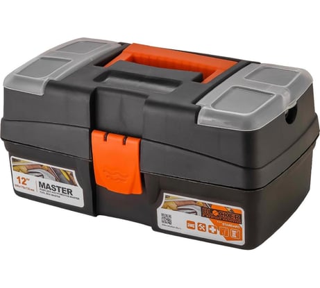 Ящик для инструментов Blocker Master Economy 12 черный/оранжевый ПЦ3707ЧРОР