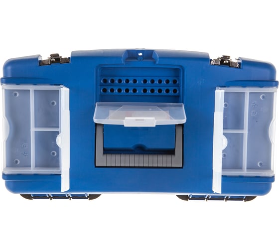 Ящик для инструментов с металлическими замками и органайзером Jettools 19" 480х235х270мм JT1602314