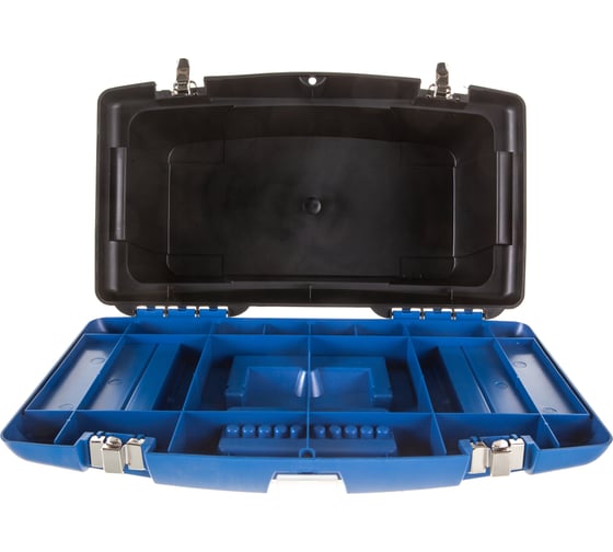 Ящик для инструментов с металлическими замками и органайзером Jettools 19" 480х235х270мм JT1602314