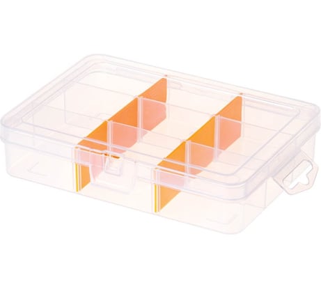 Органайзер IDEA "Х-бокс" низкий малый, оранжевый М 2988