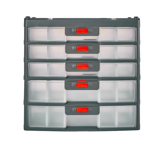 Сет для мелочей Blocker Expert 5 с ручкой, серо-свинцовый, 310х150х310 32526