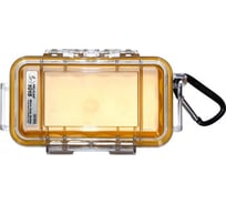 Защитный кейс Pelican 1015 желтый, с прозрачной крышкой 1015-007-100E