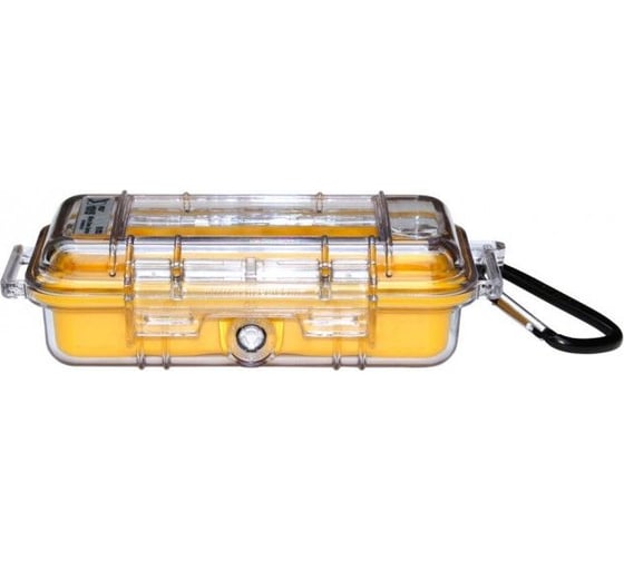 Защитный кейс Pelican 1015 желтый, с прозрачной крышкой 1015-007-100E