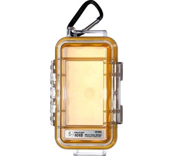 Защитный кейс Pelican 1015 желтый, с прозрачной крышкой 1015-007-100E