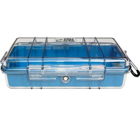 Защитный кейс Pelican 1060 синий, с прозрачной крышкой 1060-026-100E
