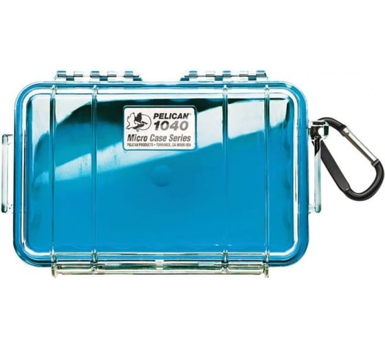 Защитный кейс Pelican 1040 синий, с прозрачной крышкой 1040-026-100E 1
