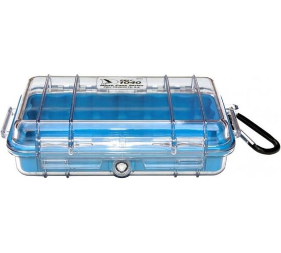 Защитный кейс Pelican 1040 синий, с прозрачной крышкой 1040-026-100E