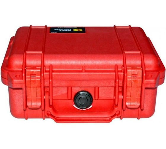 Защитный кейс Pelican 1200 красный, с поропластом 1200-000-170E