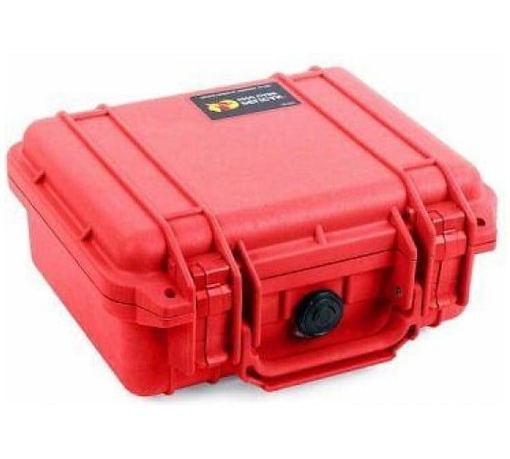 Защитный кейс Pelican 1200 красный, с поропластом 1200-000-170E