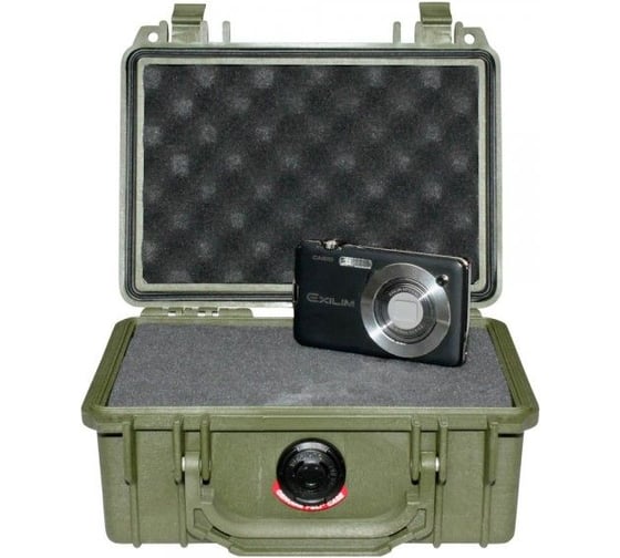 Защитный кейс Pelican 1120 зеленый, пустой 1120-001-130E