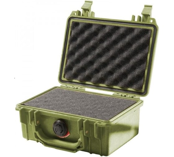 Защитный кейс Pelican 1120 зеленый, с поропластом 1120-000-130E 1